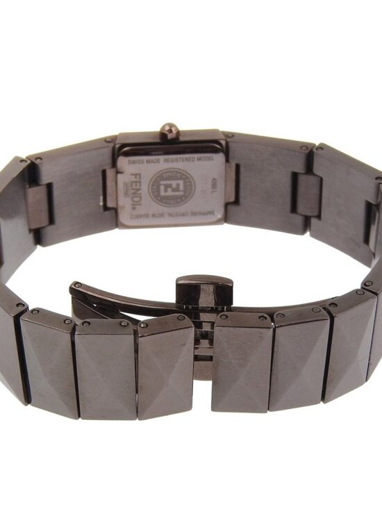 FENDI pyramid Watches 4260L BrownDial Stainless Steel Quartz Analog displa...